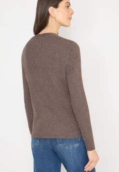 Cardigan in Rippstruktur