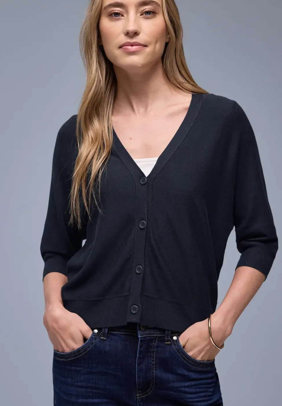 Cardigan in Unifarbe