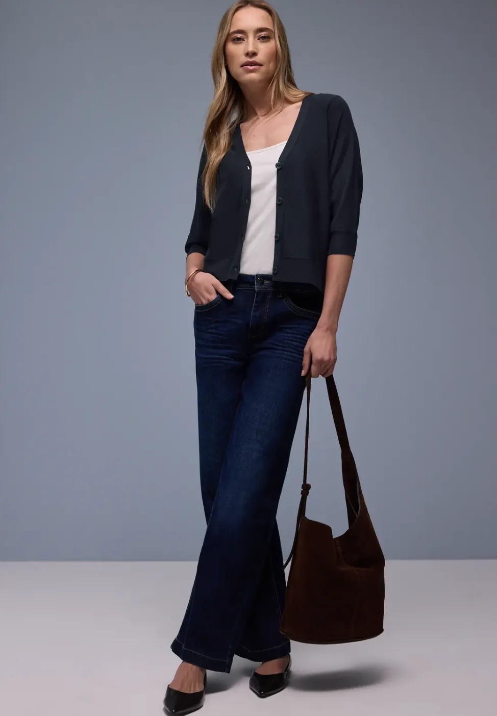 Cardigan in Unifarbe