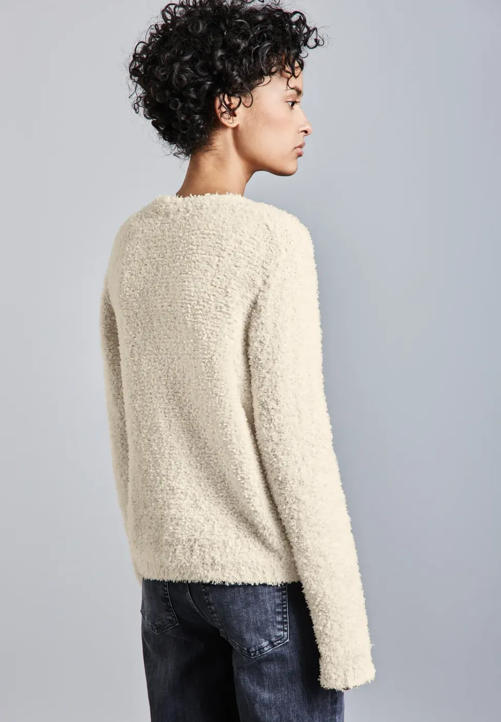 Cardigan mit Effektgarn