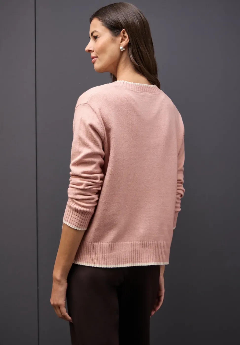 Cardigan mit Kontrastdetails
