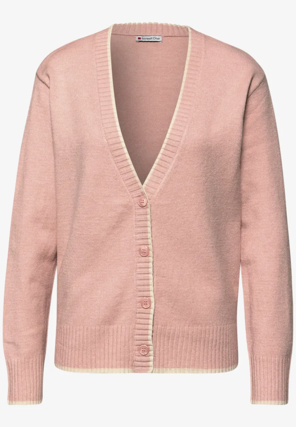 Cardigan mit Kontrastdetails