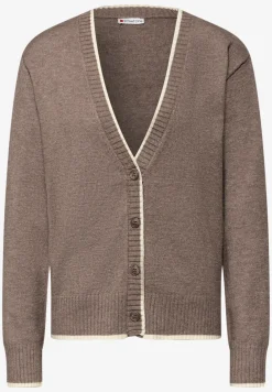 Cardigan mit Kontrastdetails