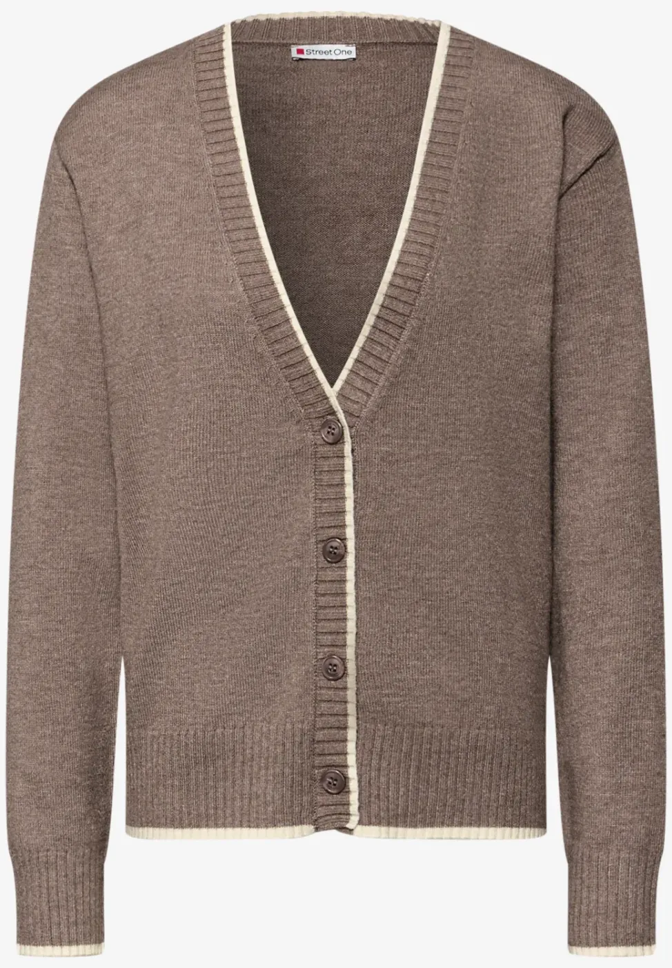 Cardigan mit Kontrastdetails