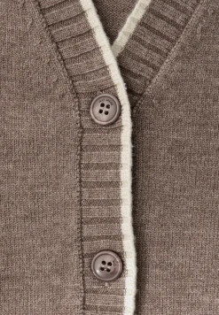 Cardigan mit Kontrastdetails