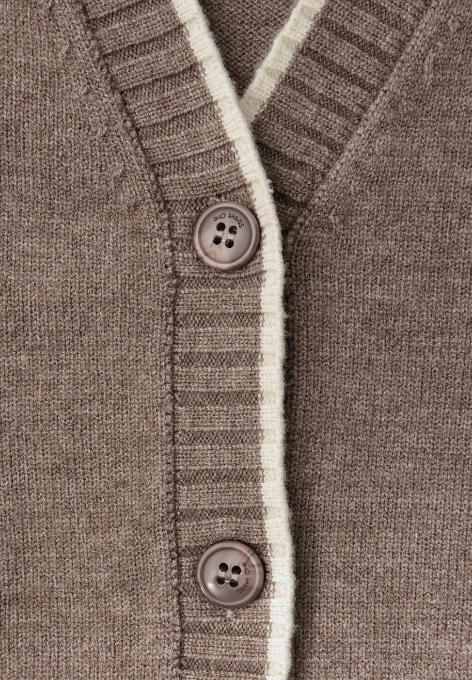 Cardigan mit Kontrastdetails