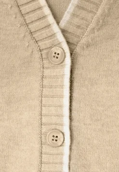 Cardigan mit Kontrastdetails