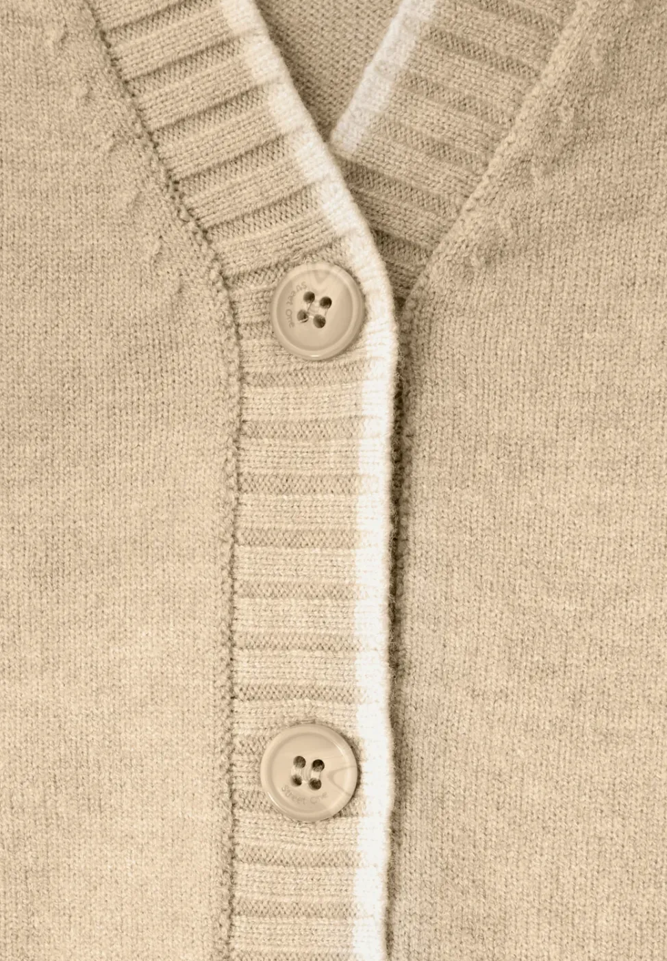 Cardigan mit Kontrastdetails