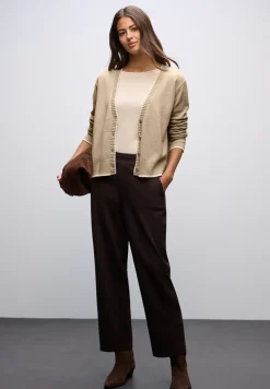 Cardigan mit Kontrastdetails