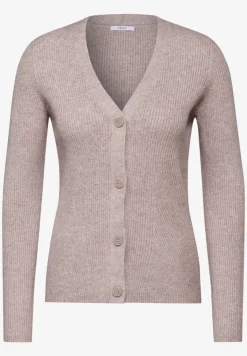Cardigan mit Rippen-Struktur