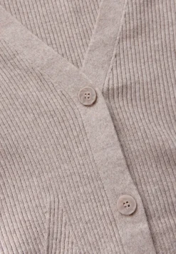 Cardigan mit Rippen-Struktur