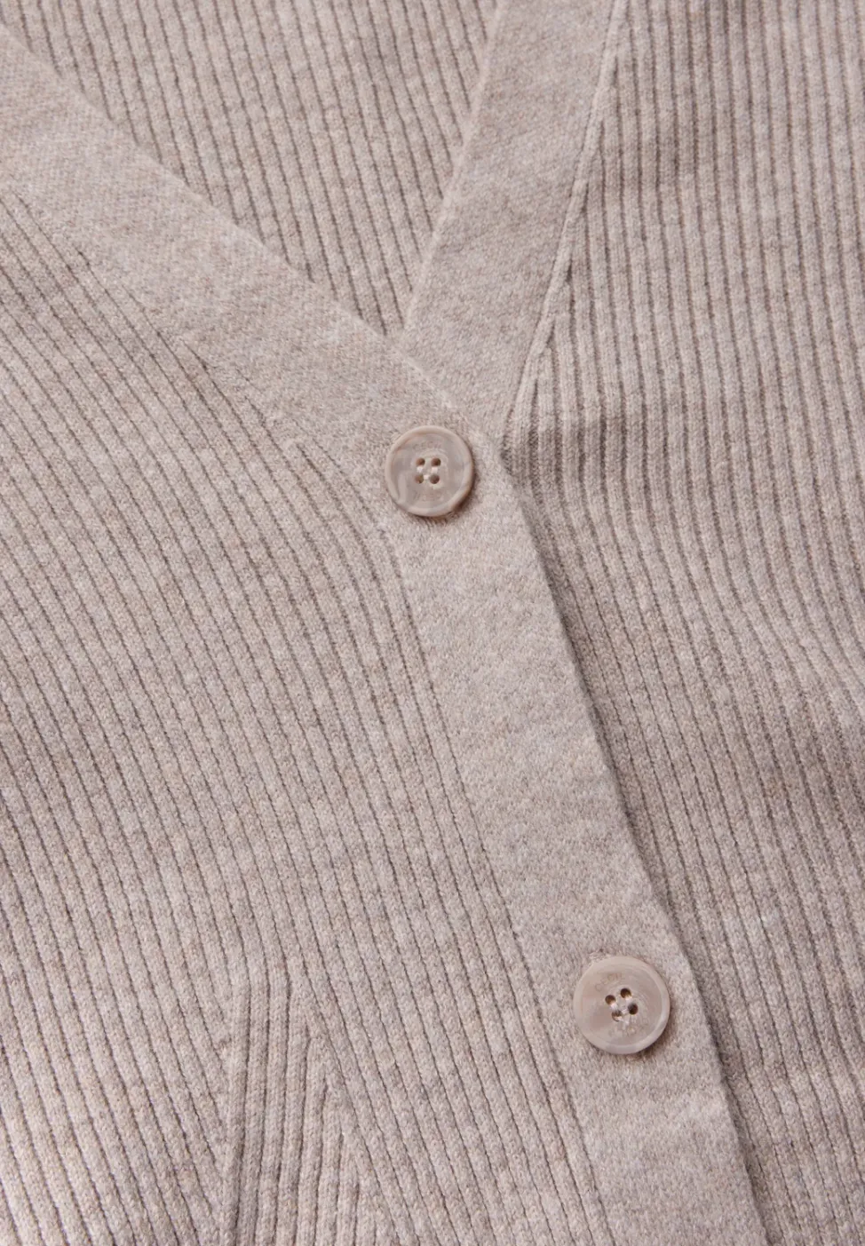 Cardigan mit Rippen-Struktur