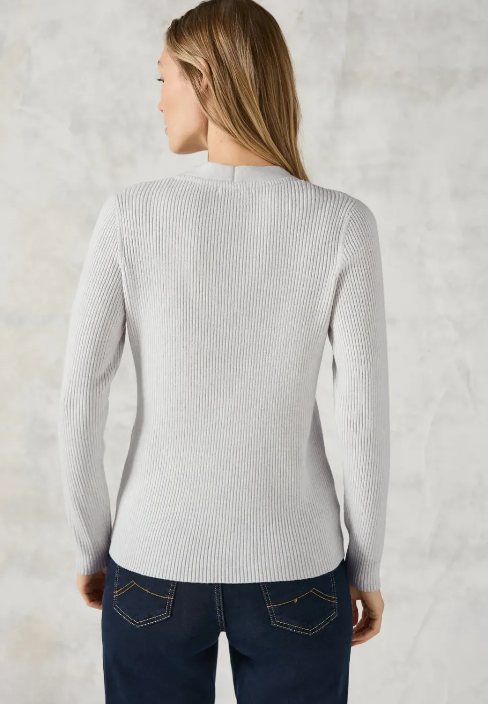 Cardigan mit Rippen-Struktur