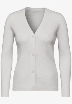 Cardigan mit Rippen-Struktur