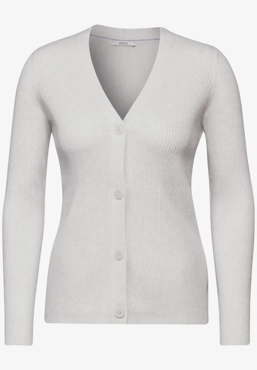 Cardigan mit Rippen-Struktur