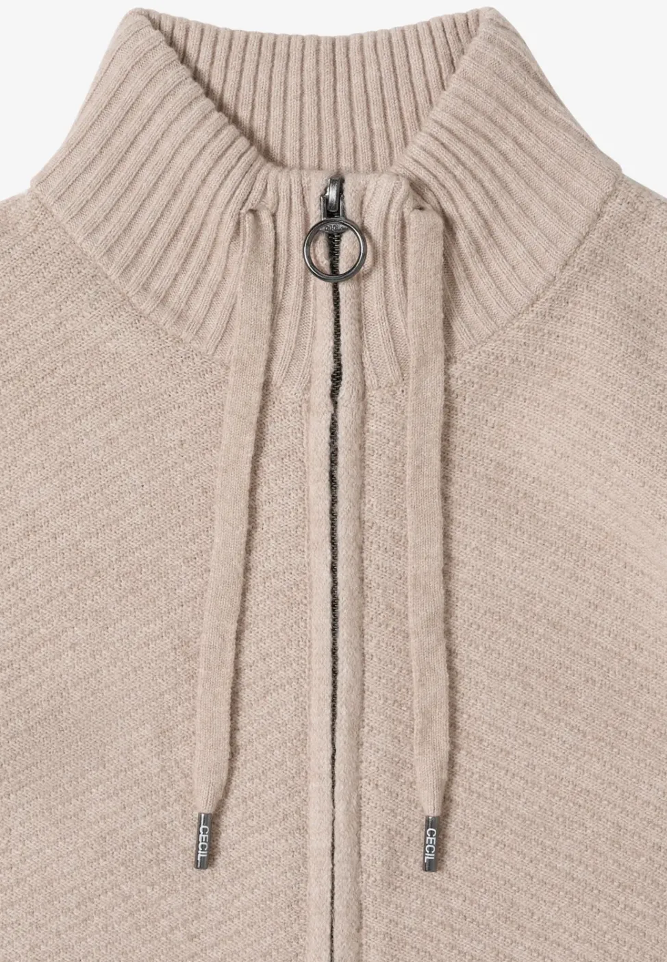 Cardigan mit Stehkragen