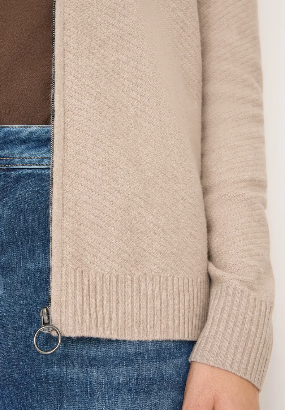 Cardigan mit Stehkragen