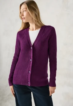 Cardigan mit Strickmuster