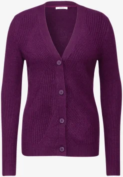 Cardigan mit Strickmuster