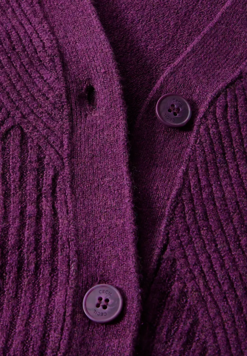 Cardigan mit Strickmuster
