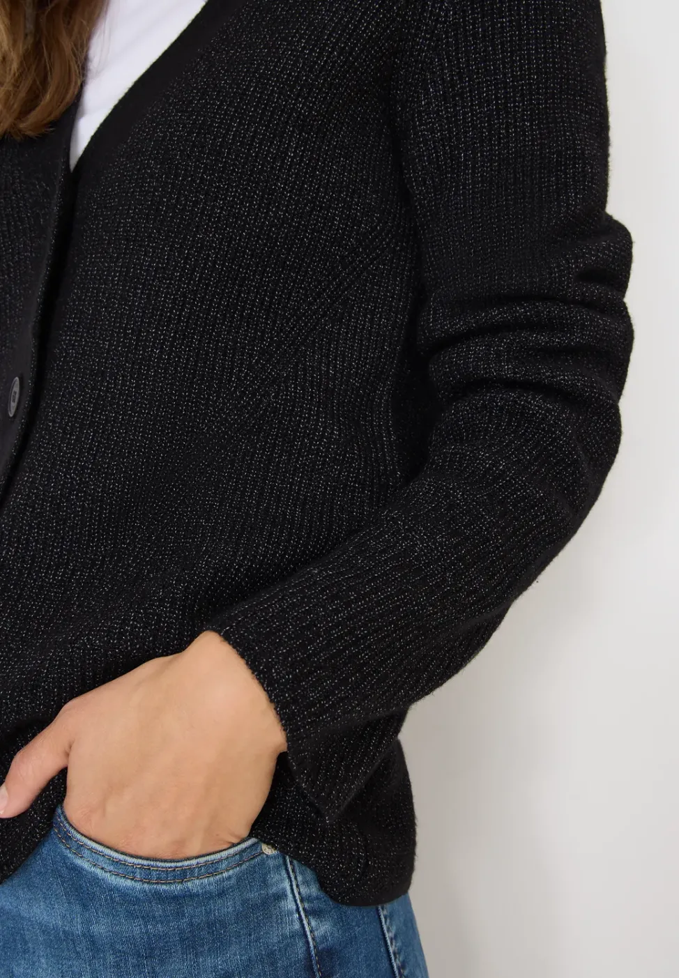 Cardigan mit Strukturdetail