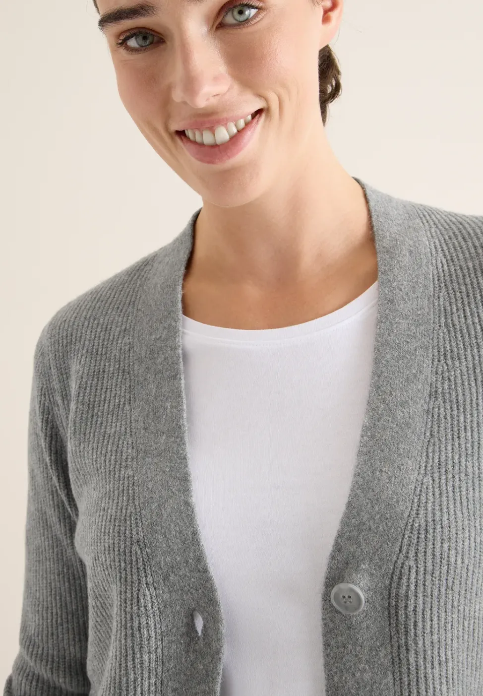 Cardigan mit Strukturdetail