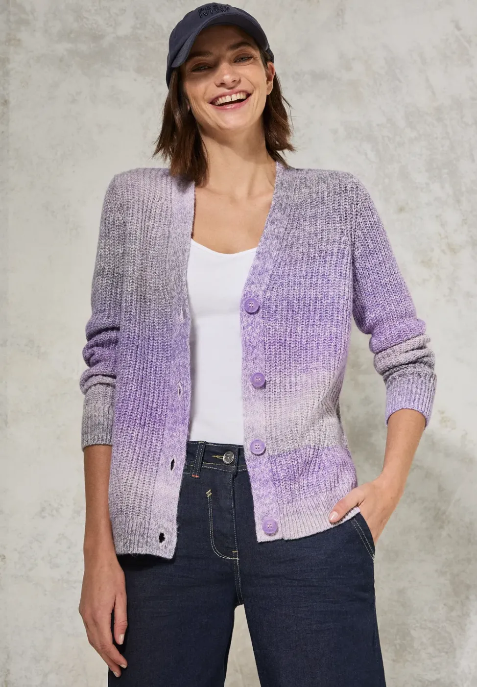 Cardigan mit V-Ausschnitt