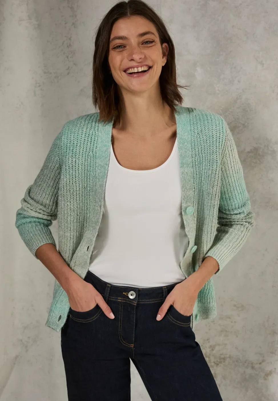 Cardigan mit V-Ausschnitt