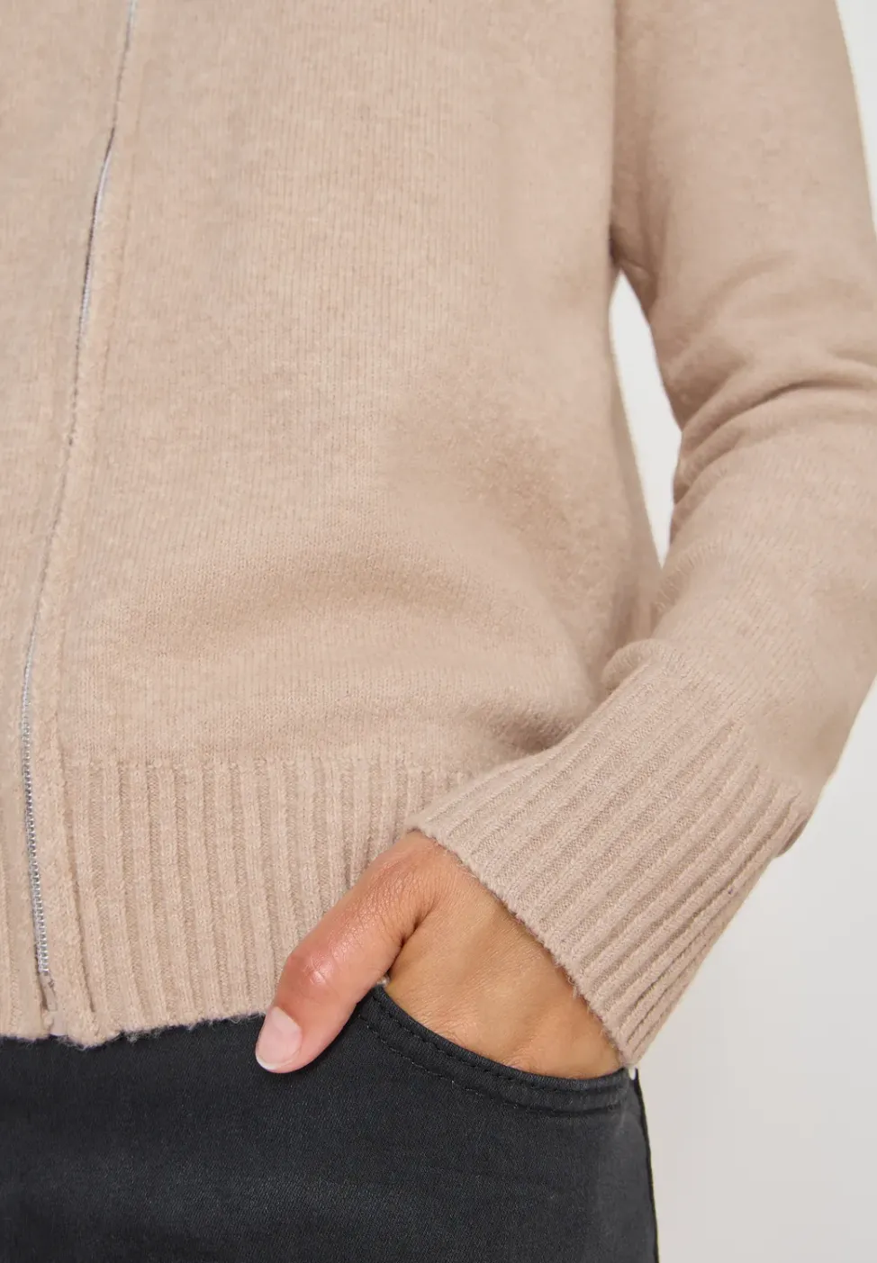Cardigan mit Zipper