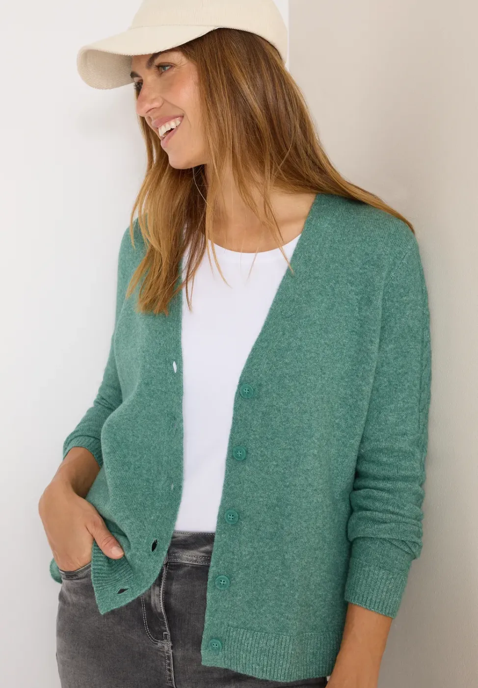 Cardingan mit Strickdetails