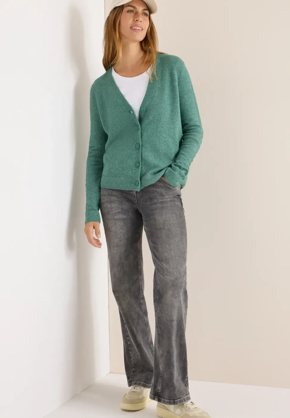 Cardingan mit Strickdetails