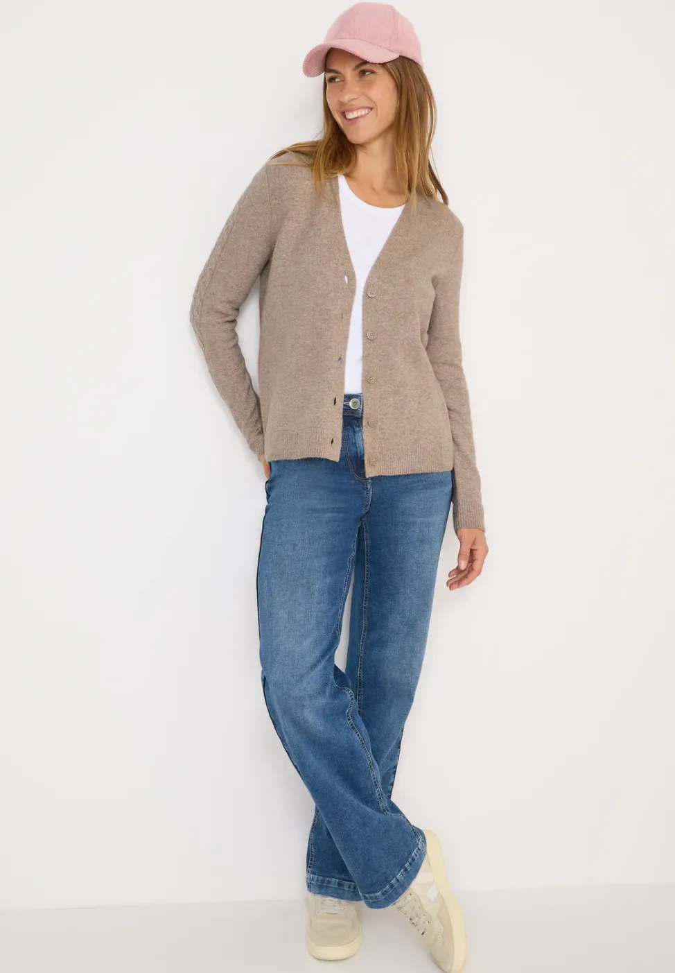 Cardingan mit Strickdetails