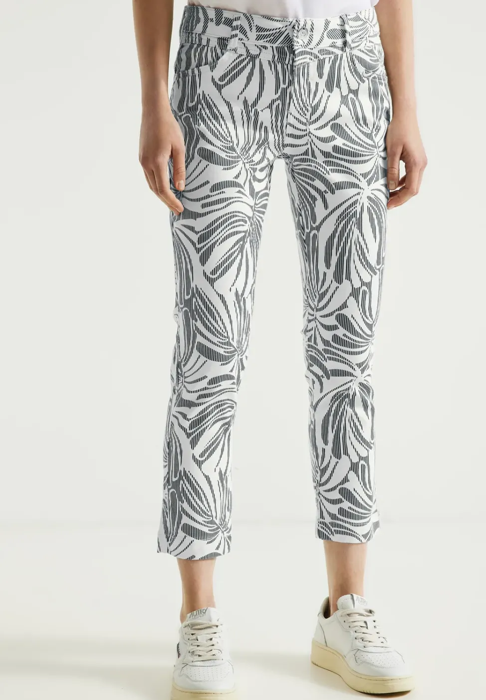 Casual Fit Hose mit Print