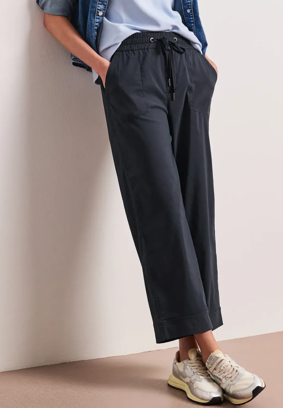 Casual Fit Hose mit Turn-Up
