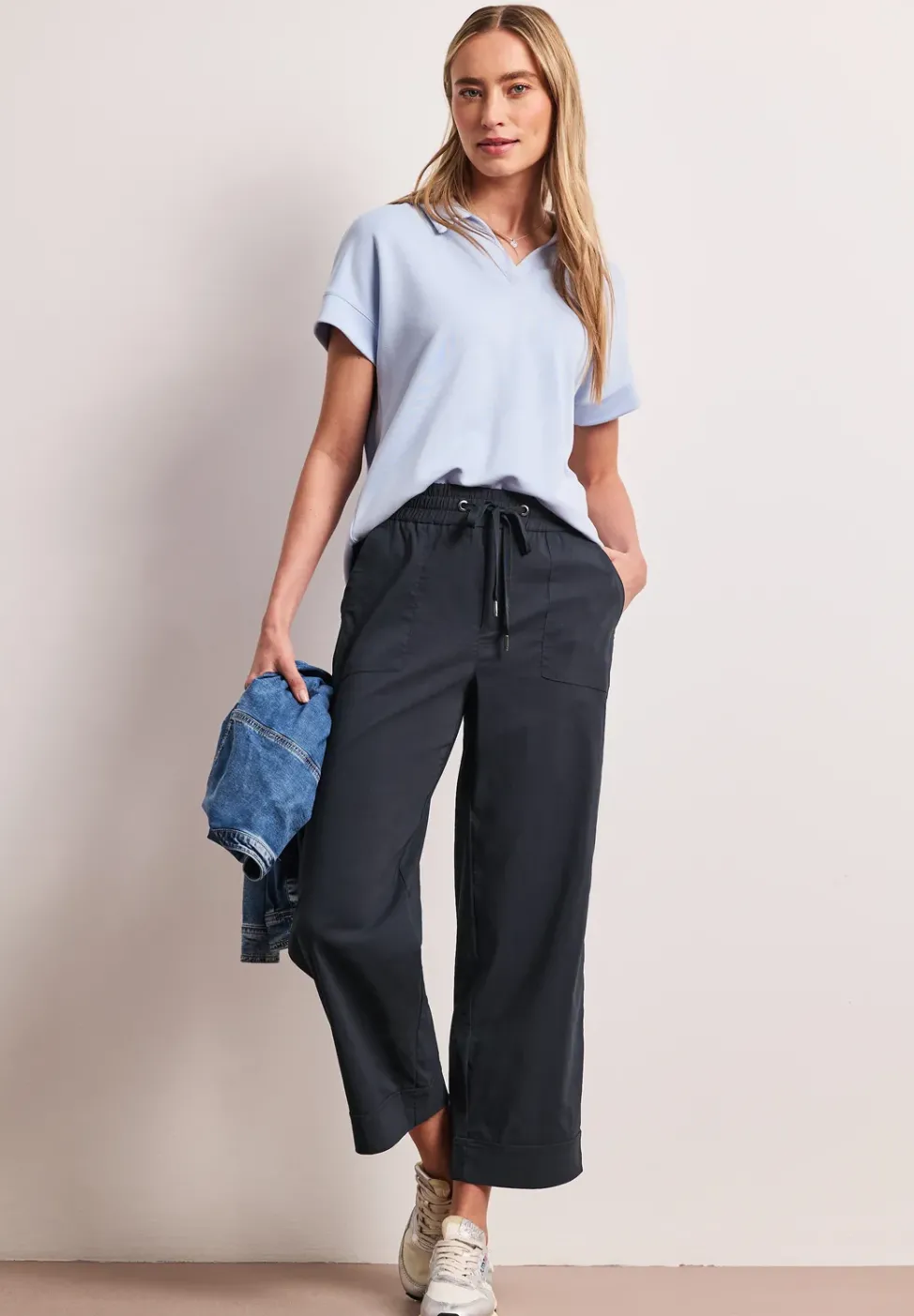 Casual Fit Hose mit Turn-Up