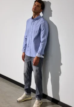 Chambray Strukturhemd