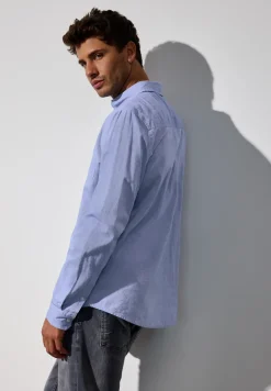 Chambray Strukturhemd