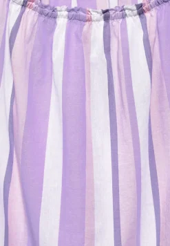 Chambray Bluse mit Streifen