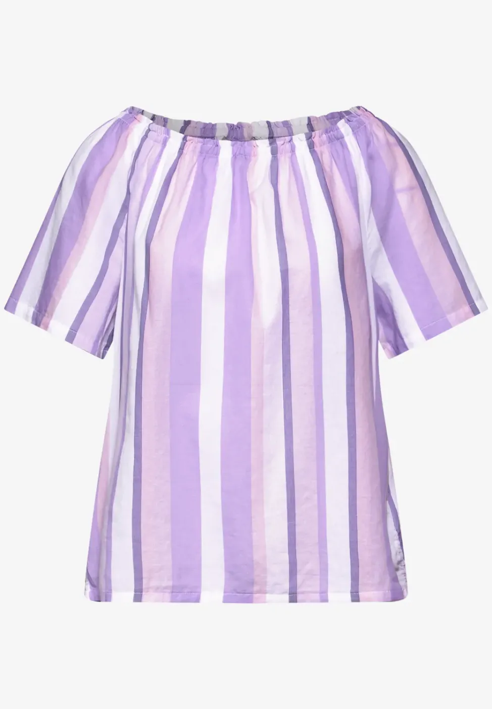 Chambray Bluse mit Streifen