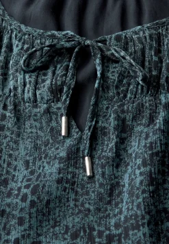Chiffon Blusentop mit Print