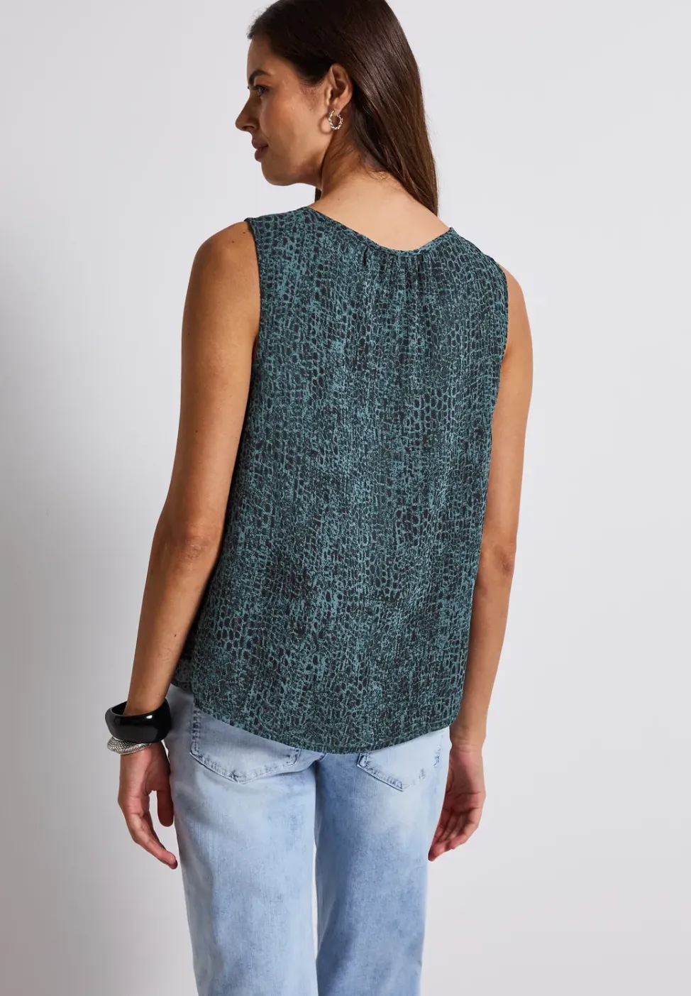 Chiffon Blusentop mit Print