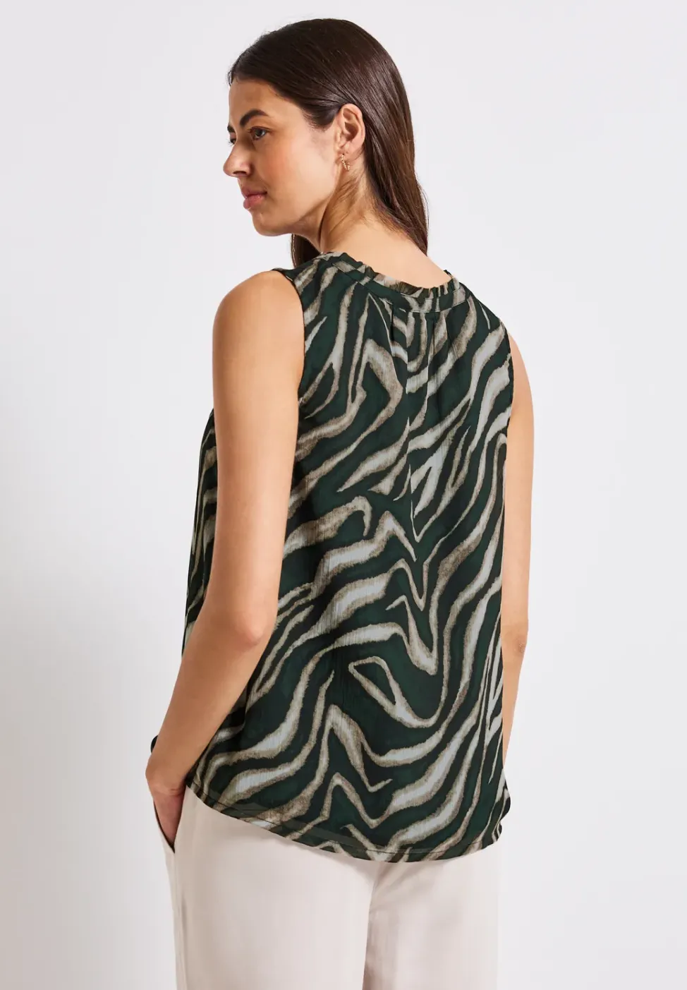 Chiffon Blusentop mit Print