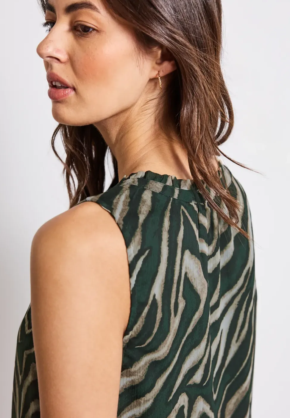 Chiffon Blusentop mit Print