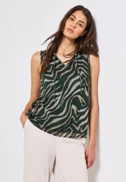Chiffon Blusentop mit Print