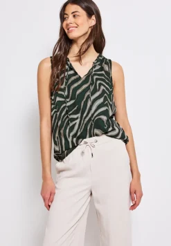 Chiffon Blusentop mit Print