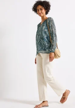 Chiffon Snake Print Bluse