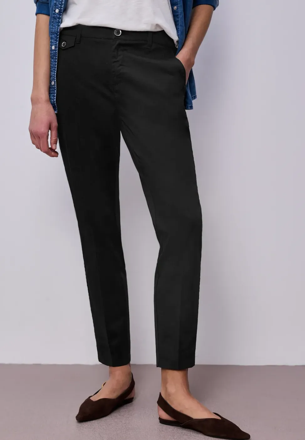 Chino im Casual Fit in softer Qualität