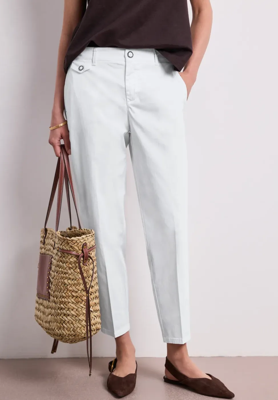 Chino im Casual Fit in softer Qualität