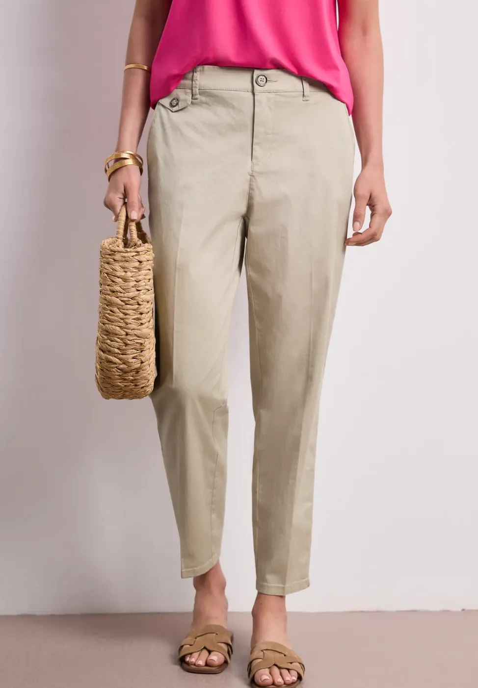 Chino im Casual Fit in softer Qualität