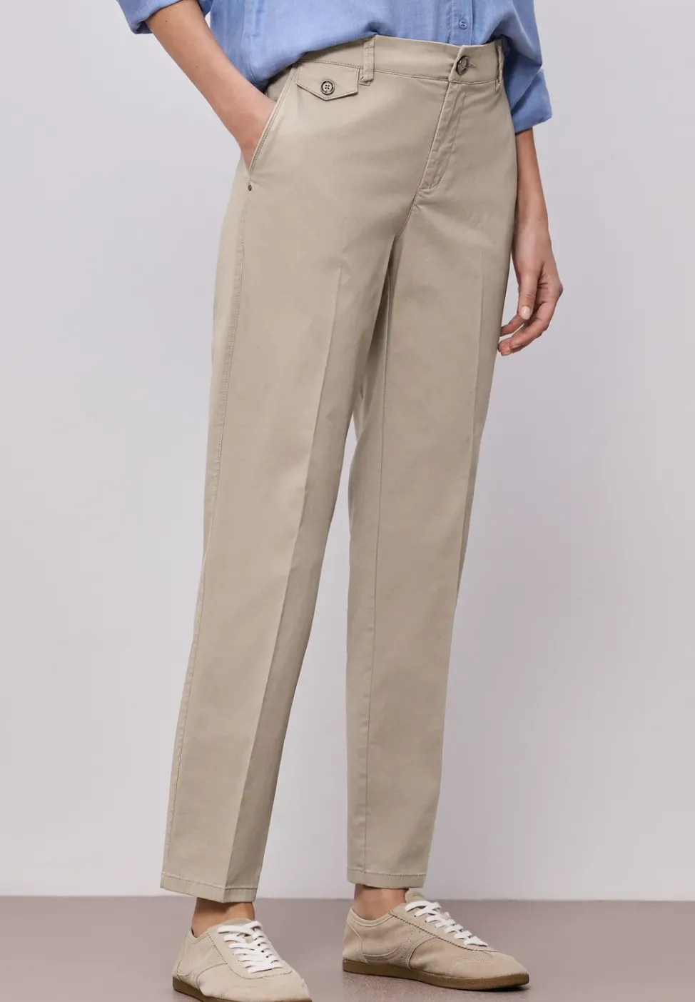 Chino im Casual Fit in softer Qualität